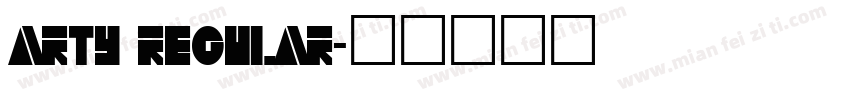 Arty Regular字体转换